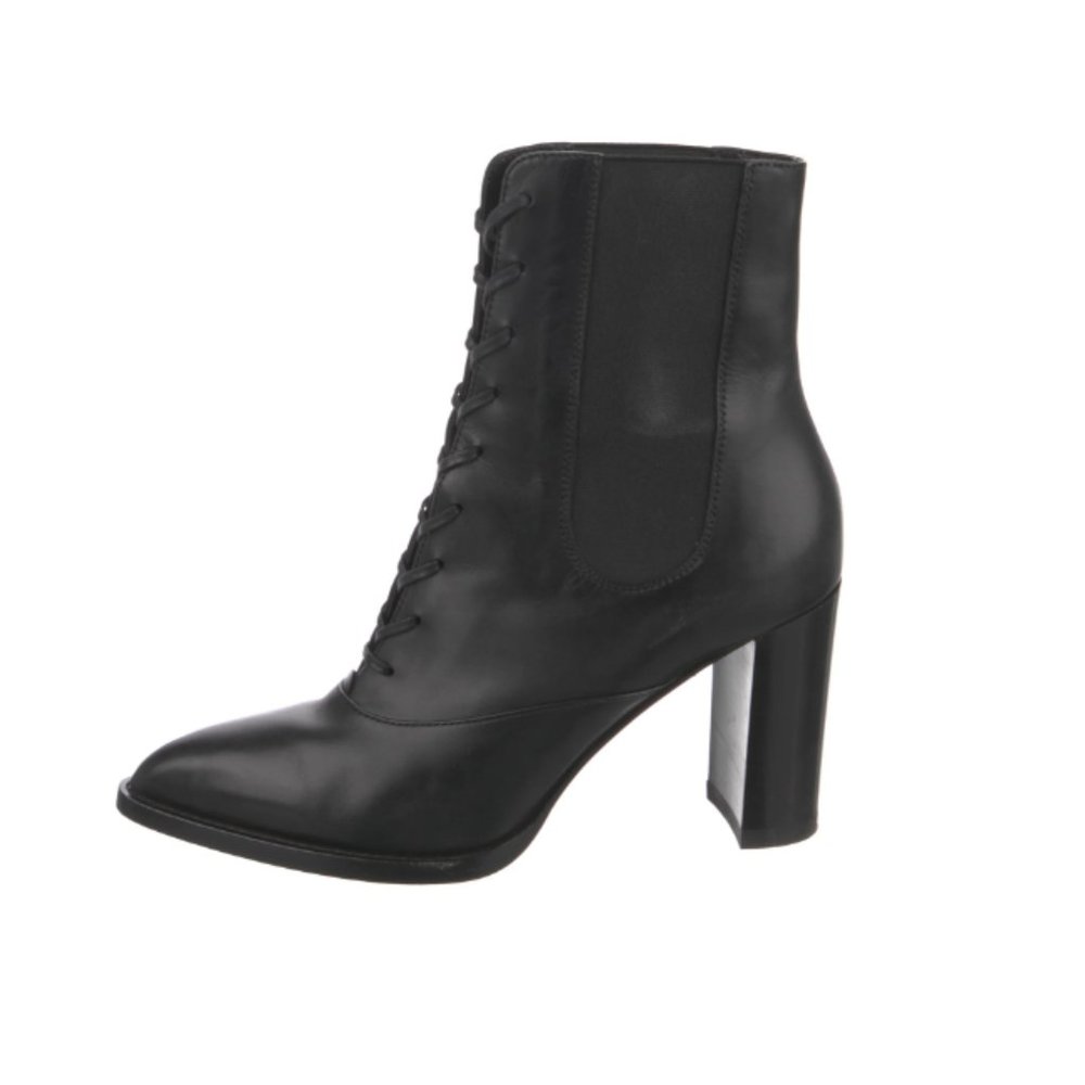 Gianvito Rossi Leather Lace-Up Boots